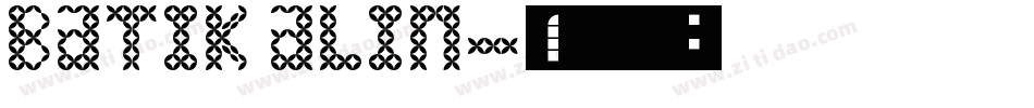 Batik Alin字体转换